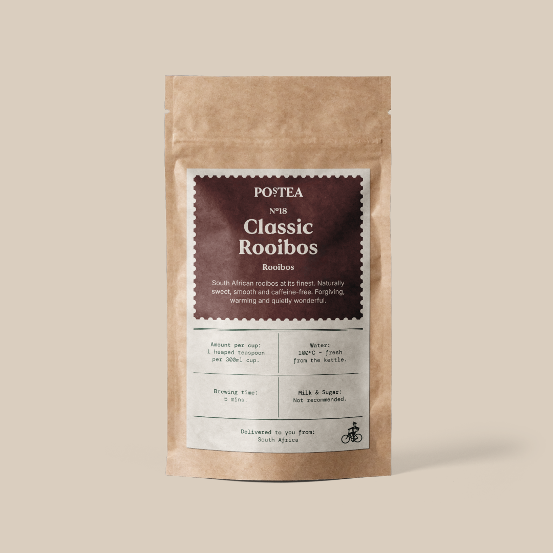 Rooibos loose leaf tea (caffeine-free), part of Postea's curated tea gift boxes, delivered UK-wide